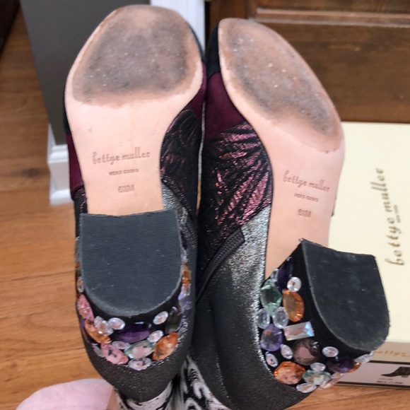 Rare Anthropologie Bettye Mueller Cyd patchwork boho booties ankle boots - Picture 9 of 11